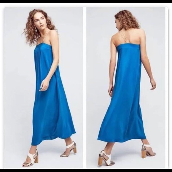 HD in Paris | Dresses | Cobalt Blue Maxi Dress From Anthropologie | Poshmark